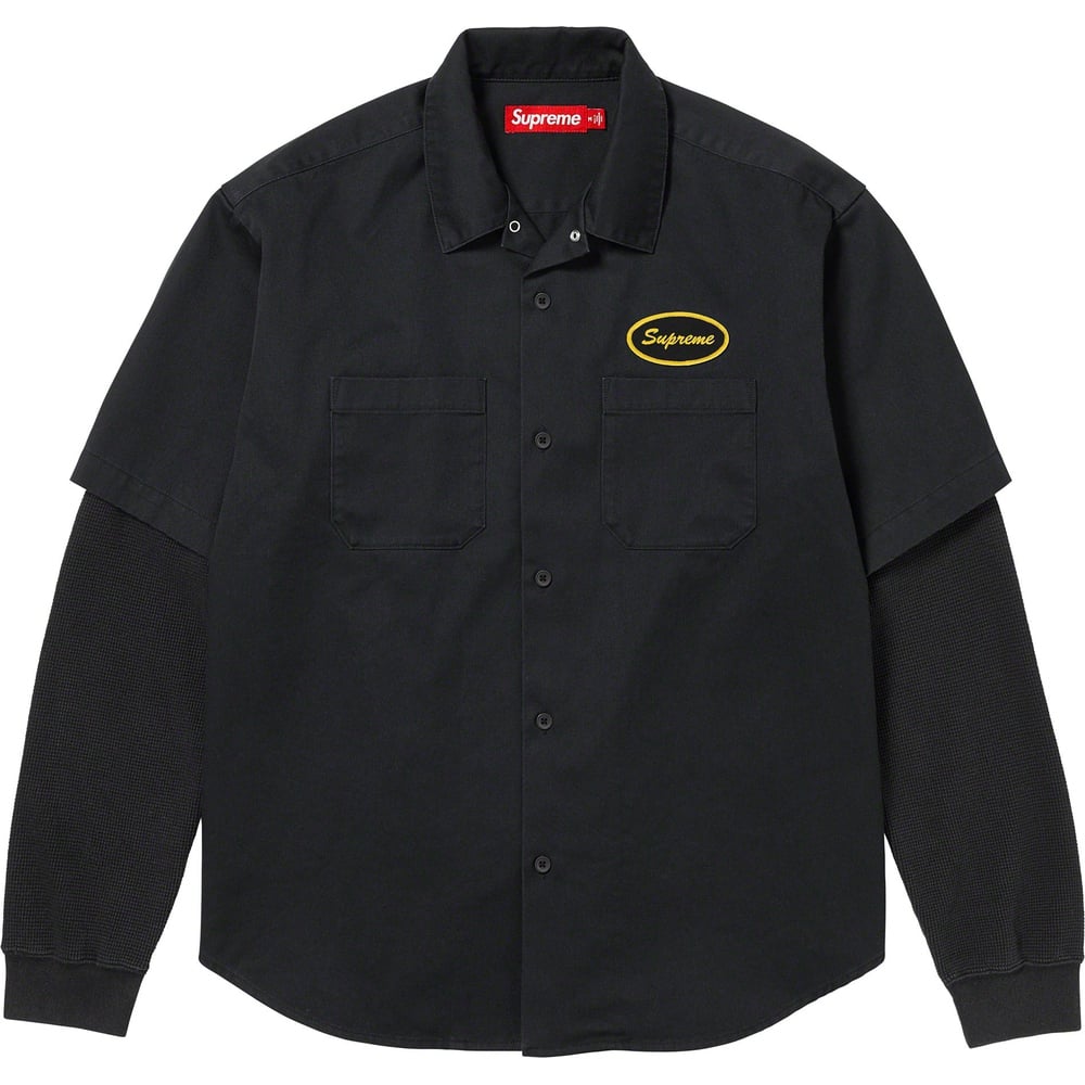 Details on Thermal Sleeve Work Shirt  from fall winter
                                                    2023 (Price is $138)