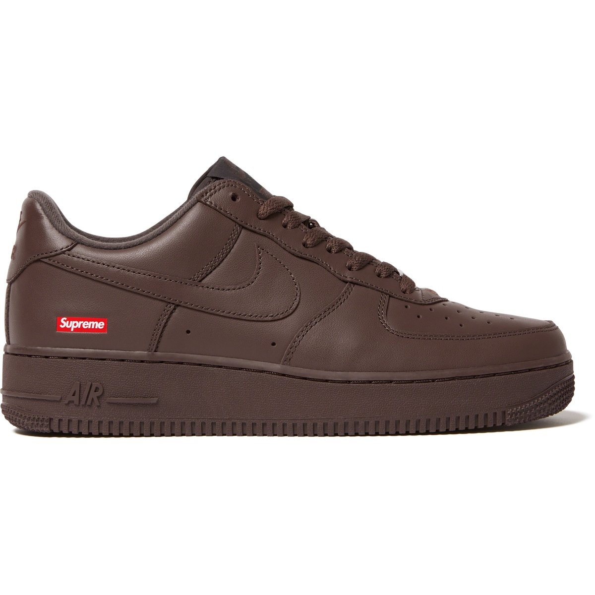 Details on Supreme Nike Air Force 1 Low Brown from fall winter
                                            2023 (Price is $124)