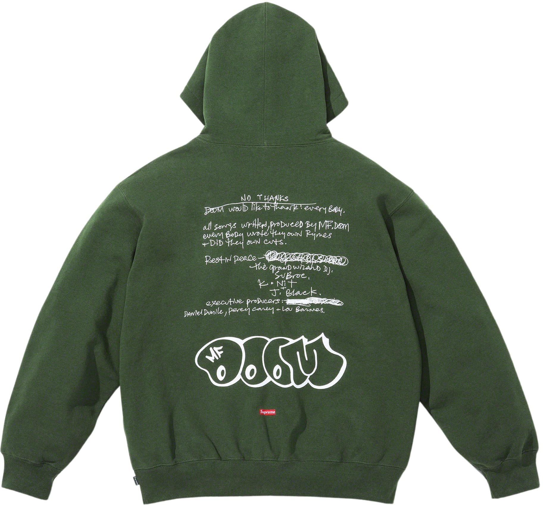 14,070円Supreme Mf Doom Hooded Sweatshirt L size