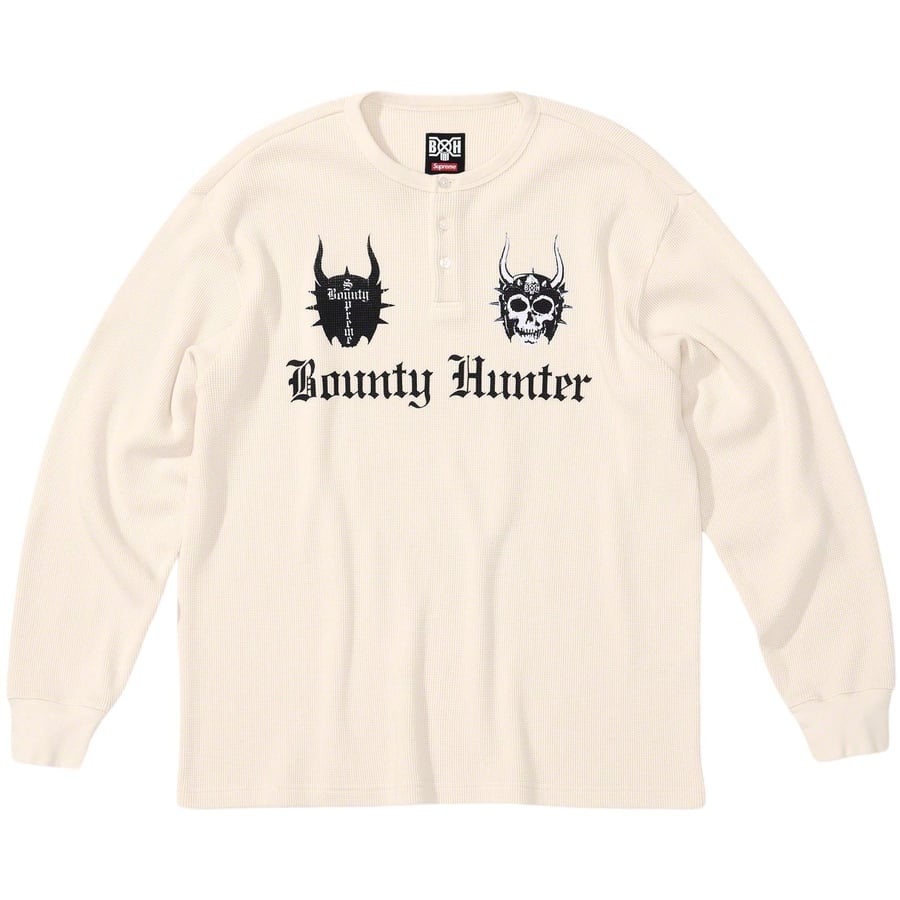 Details on Supreme Bounty Hunter Thermal Henley L S Top  from fall winter
                                                    2023 (Price is $110)