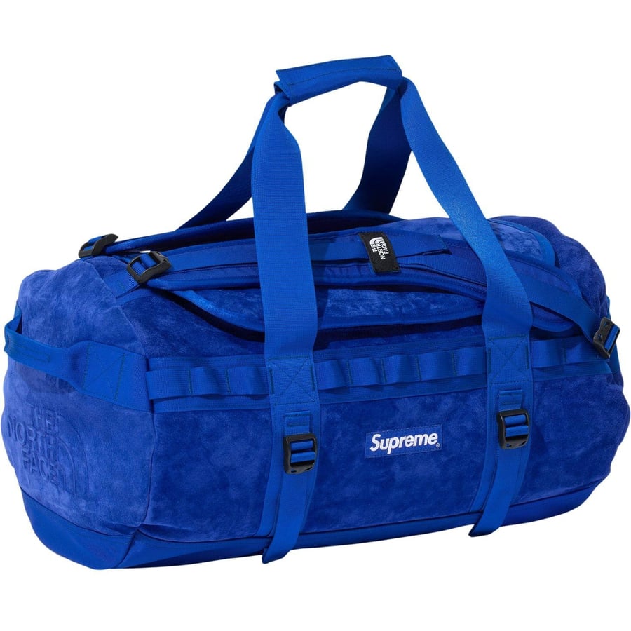 Details on Supreme The North Face Suede Small Base Camp Duffle Bag  from fall winter
                                                    2023 (Price is $298)
