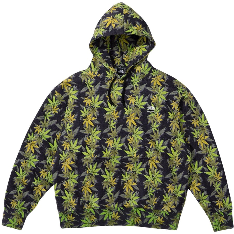 Details on Supreme The North Face Leaf Hooded Sweatshirt  from fall winter
                                                    2023 (Price is $158)
