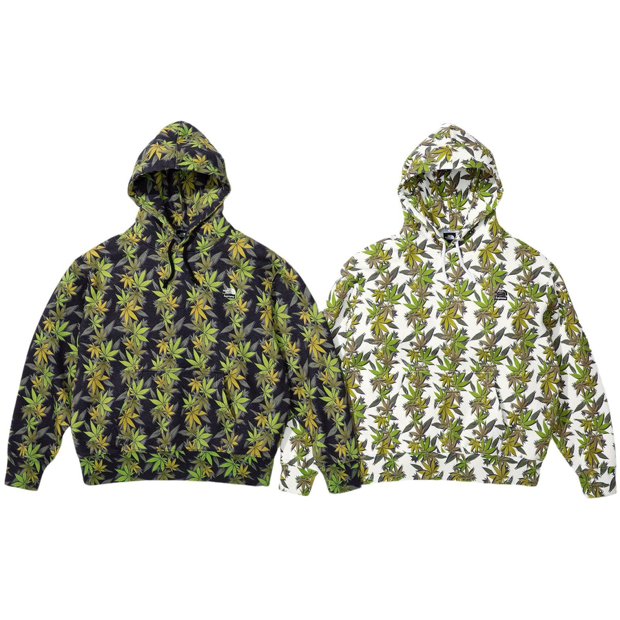 Details on Supreme The North Face Leaf Hooded Sweatshirt from fall winter
                                            2023 (Price is $158)