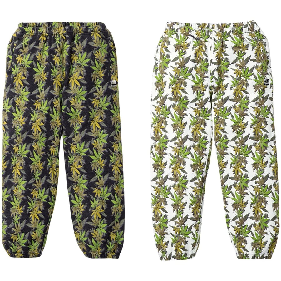 Details on Supreme The North Face Leaf Sweatpant from fall winter
                                            2023 (Price is $148)