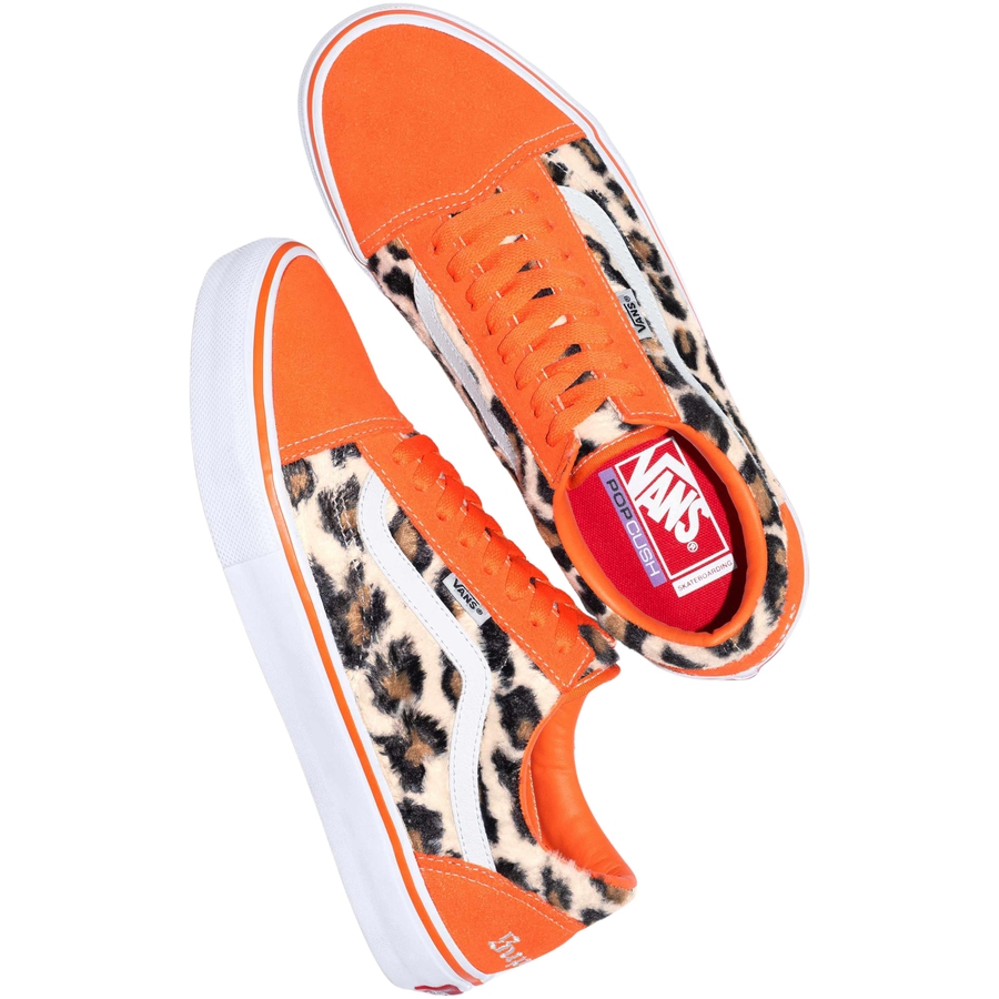 Details on Supreme Vans Leopard Old Skool  from fall winter
                                                    2023 (Price is $98)