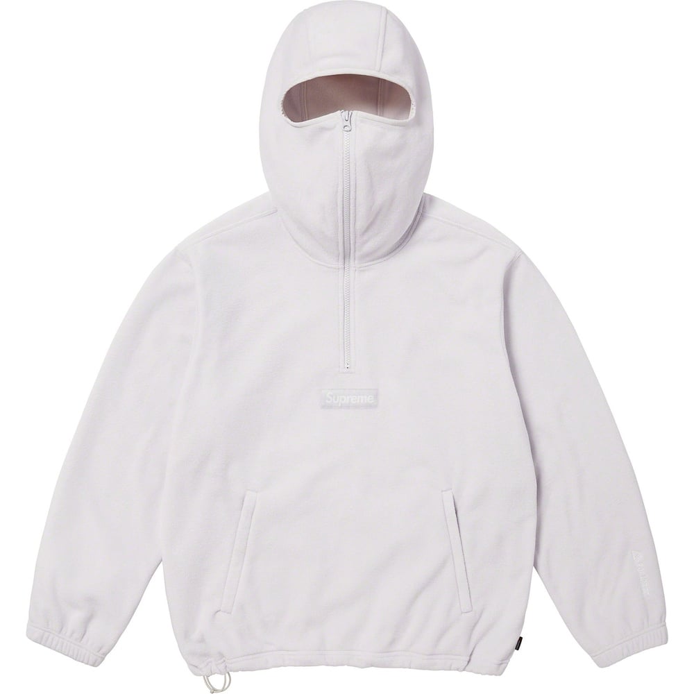 Details on Polartec Facemask Half Zip Hooded Sweatshirt  from fall winter
                                                    2023 (Price is $148)