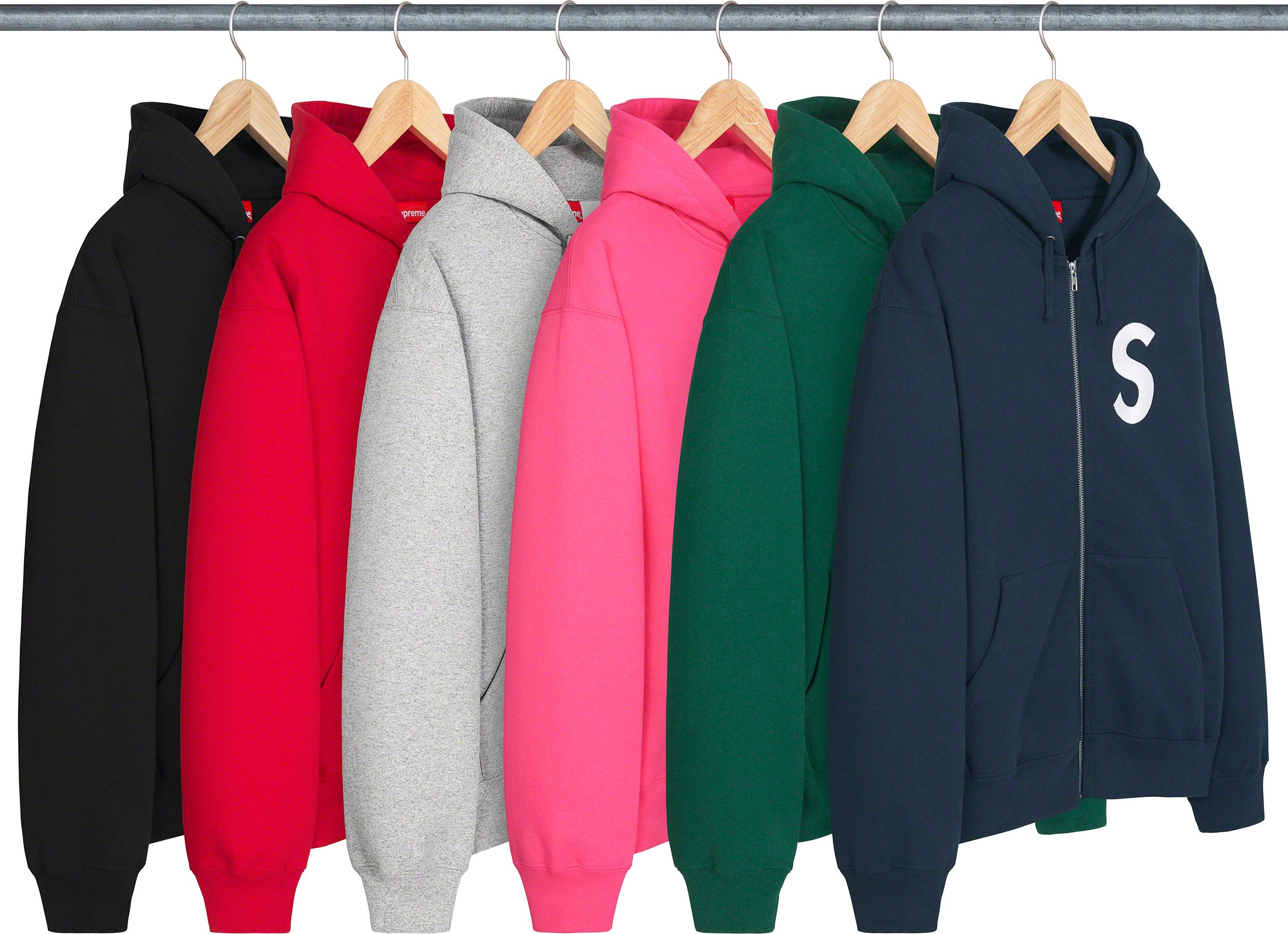 15,275円Supreme S Logo Zip Up Hooded Sweatshirt