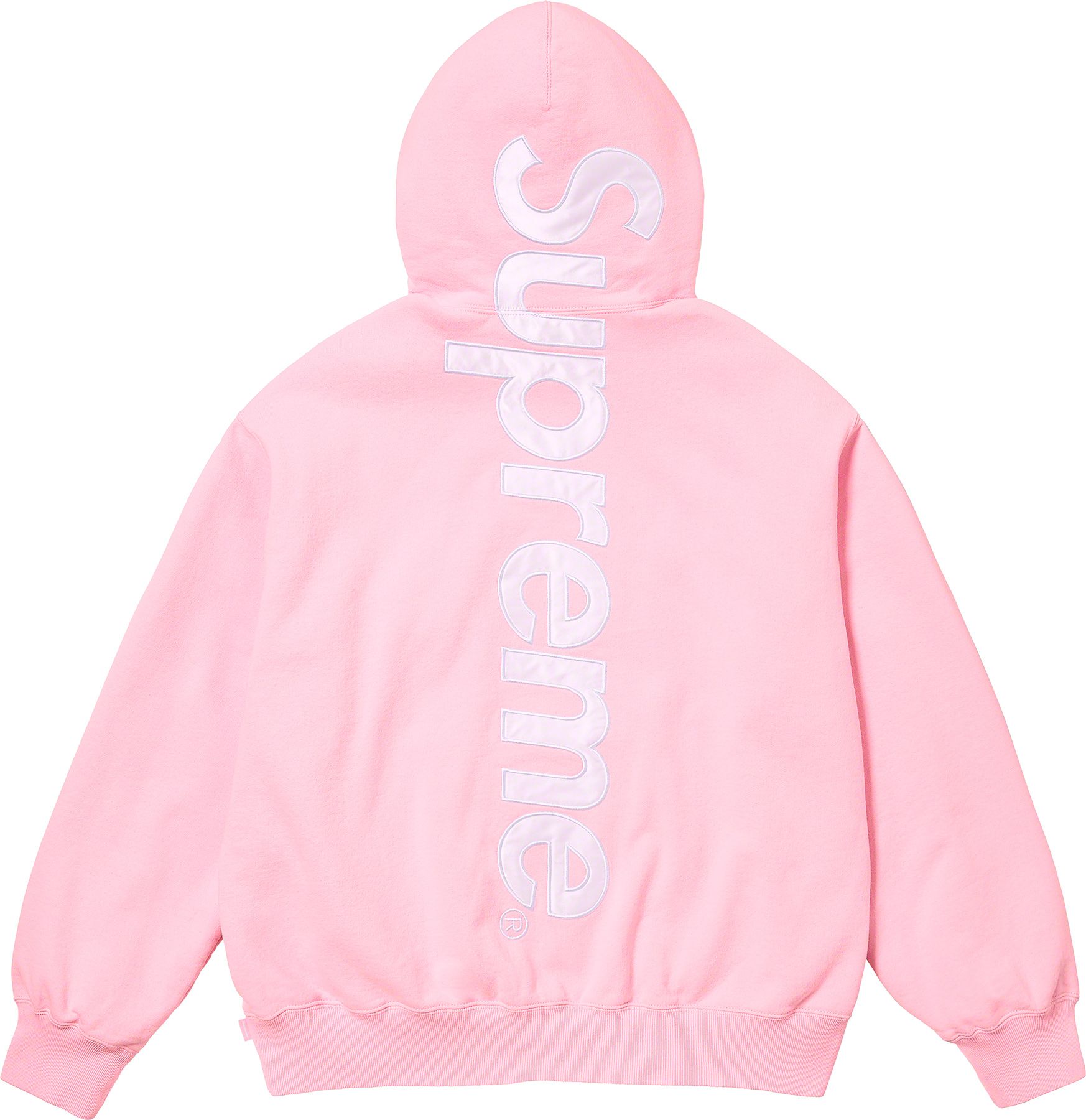 Supreme Satin Applique Hooded Pink L-