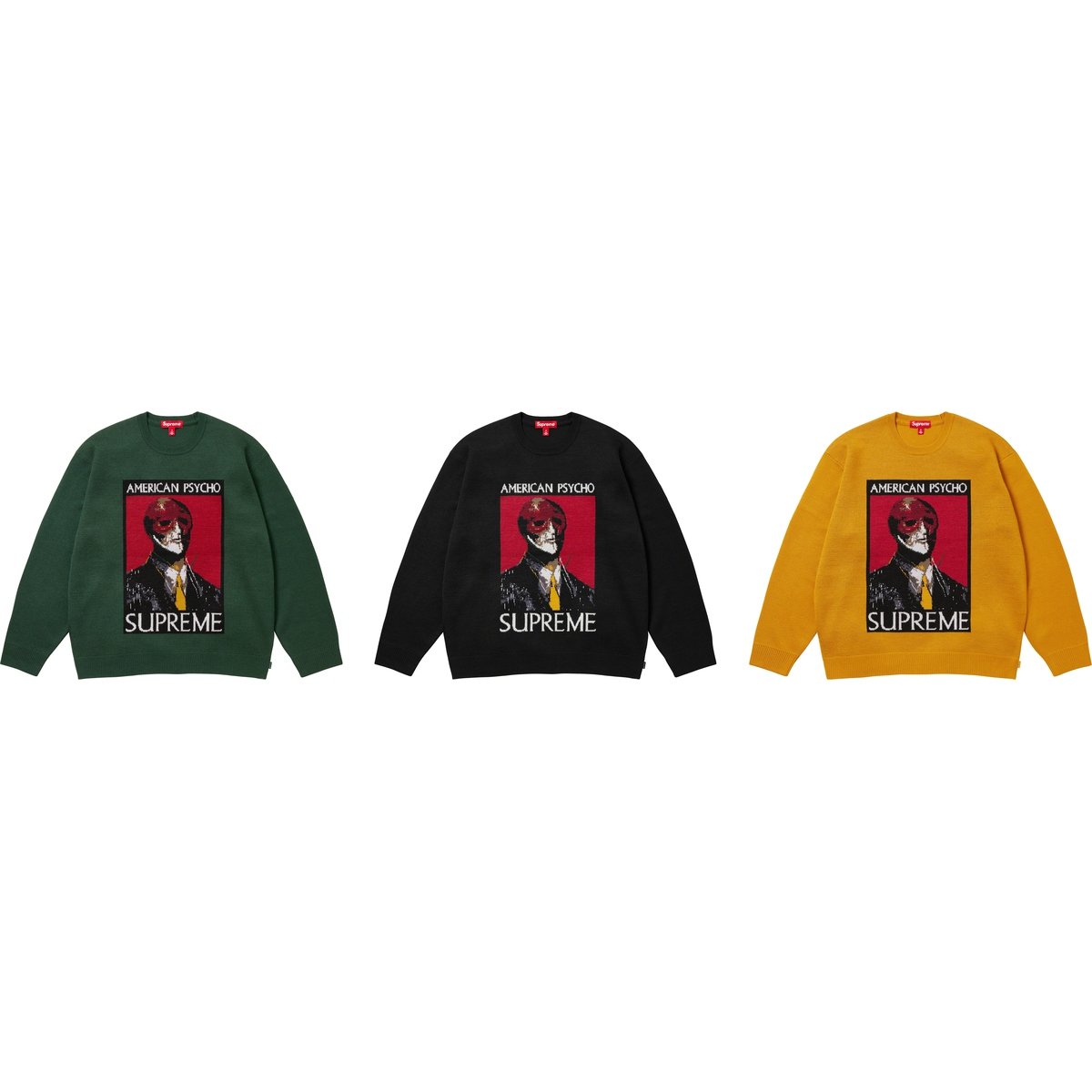 Details on American Psycho Sweater from fall winter
                                            2023 (Price is $178)