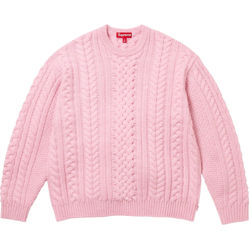 Details on Appliqué Cable Knit Sweater  from fall winter
                                                    2023 (Price is $198)