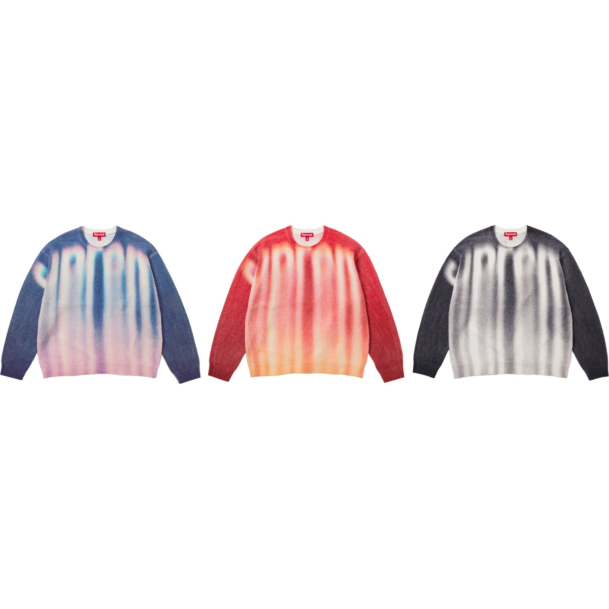 supreme 23fw Blurred Logo Sweater　Lトップス