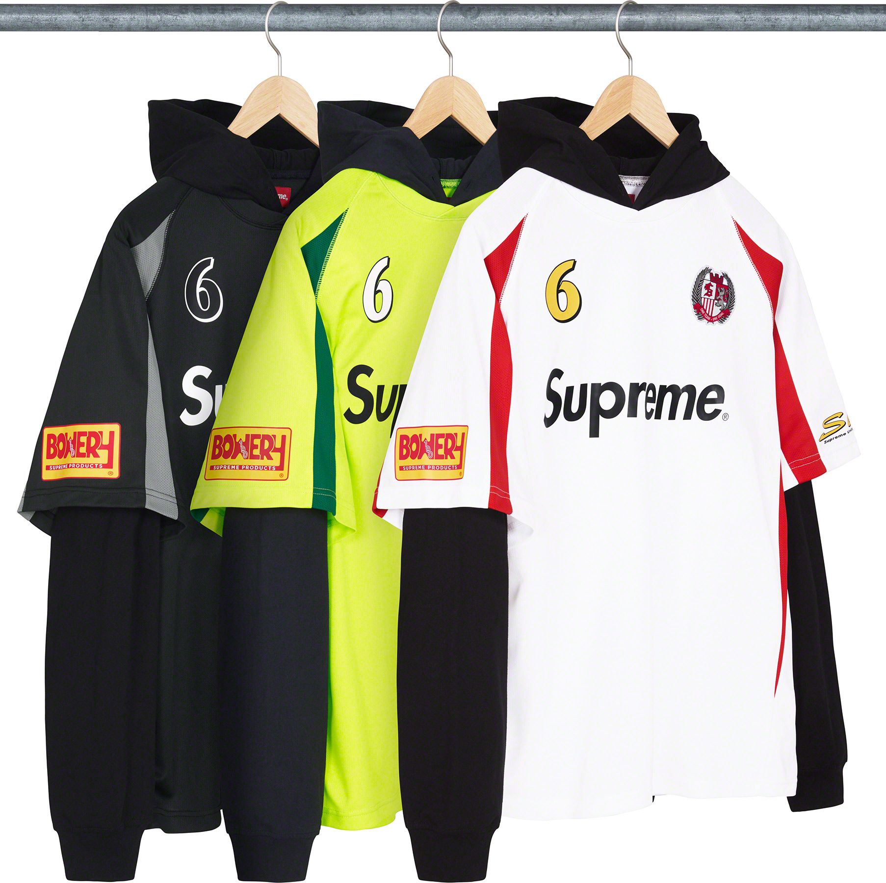 Supreme Hooded Soccer Jersey / XL