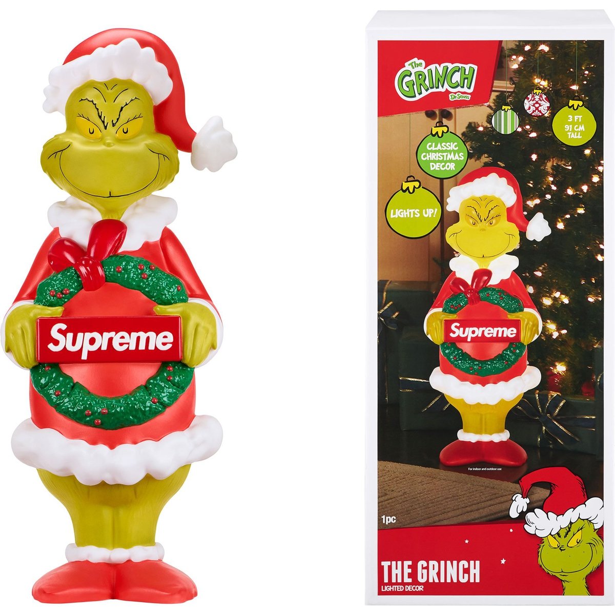 Supreme 3-Foot Grinch for fall winter 24 season