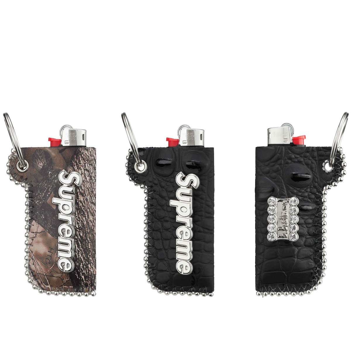 Supreme Supreme b.b. Simon Leather Lighter Case Keychain for fall winter 24 season