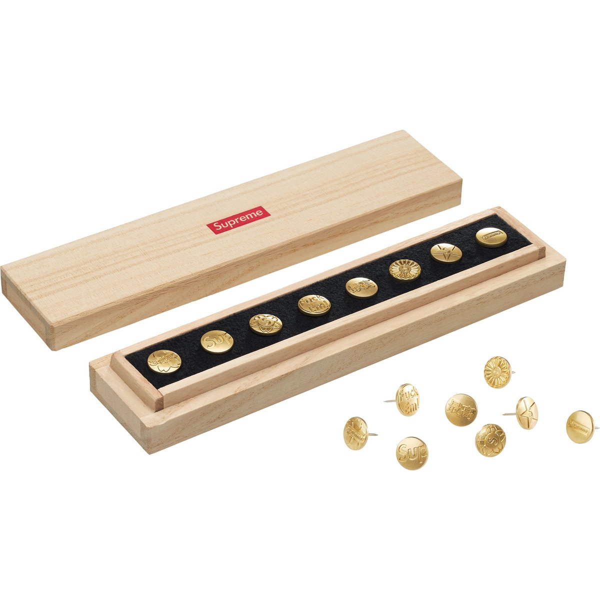 Details on Supreme CDW Push Pin Set from fall winter
                                            2024 (Price is $32)