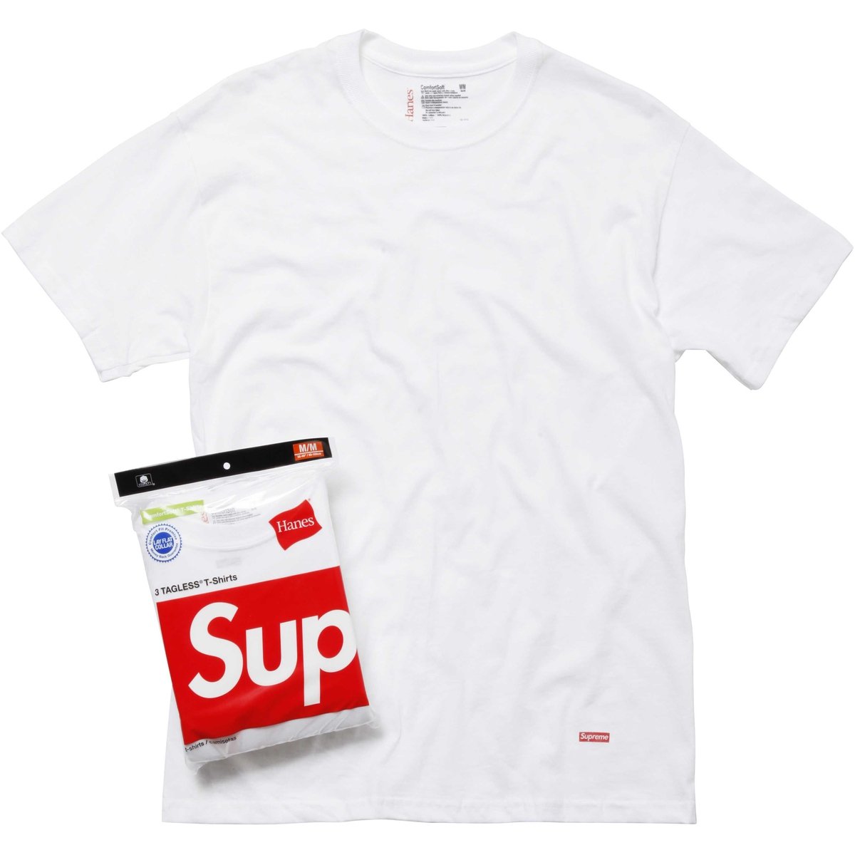 Supreme Supreme Hanes Tagless Tees (3 Pack) releasing on Week 1 for fall winter 2024