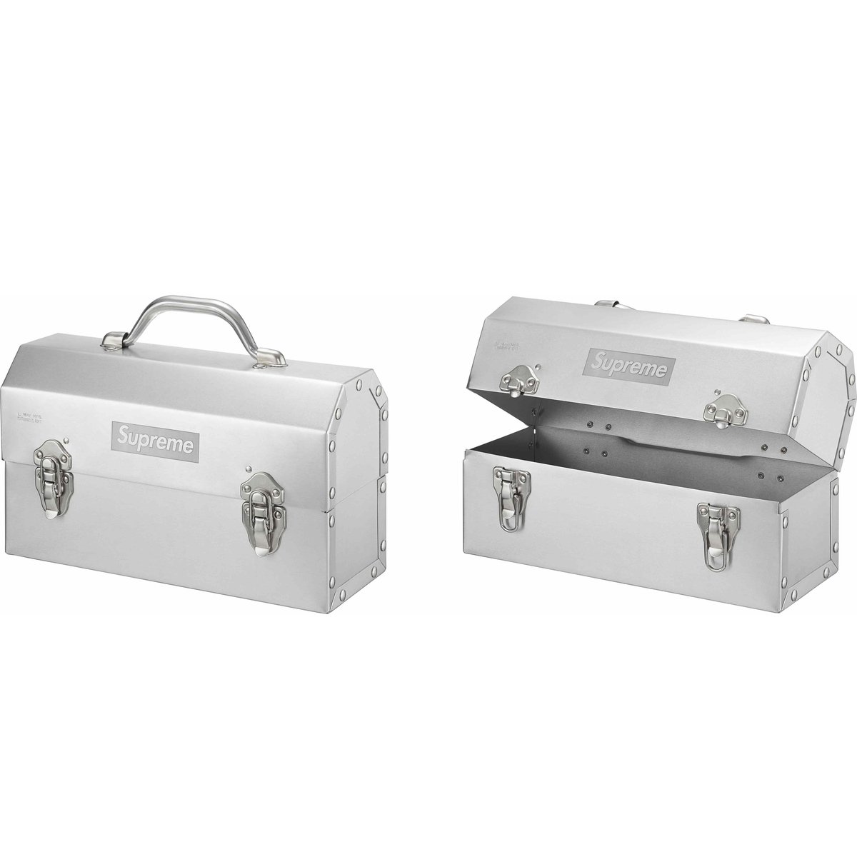 Details on Supreme L. May MFG Inc. Miner's Lunchbox from fall winter
                                            2024 (Price is $148)