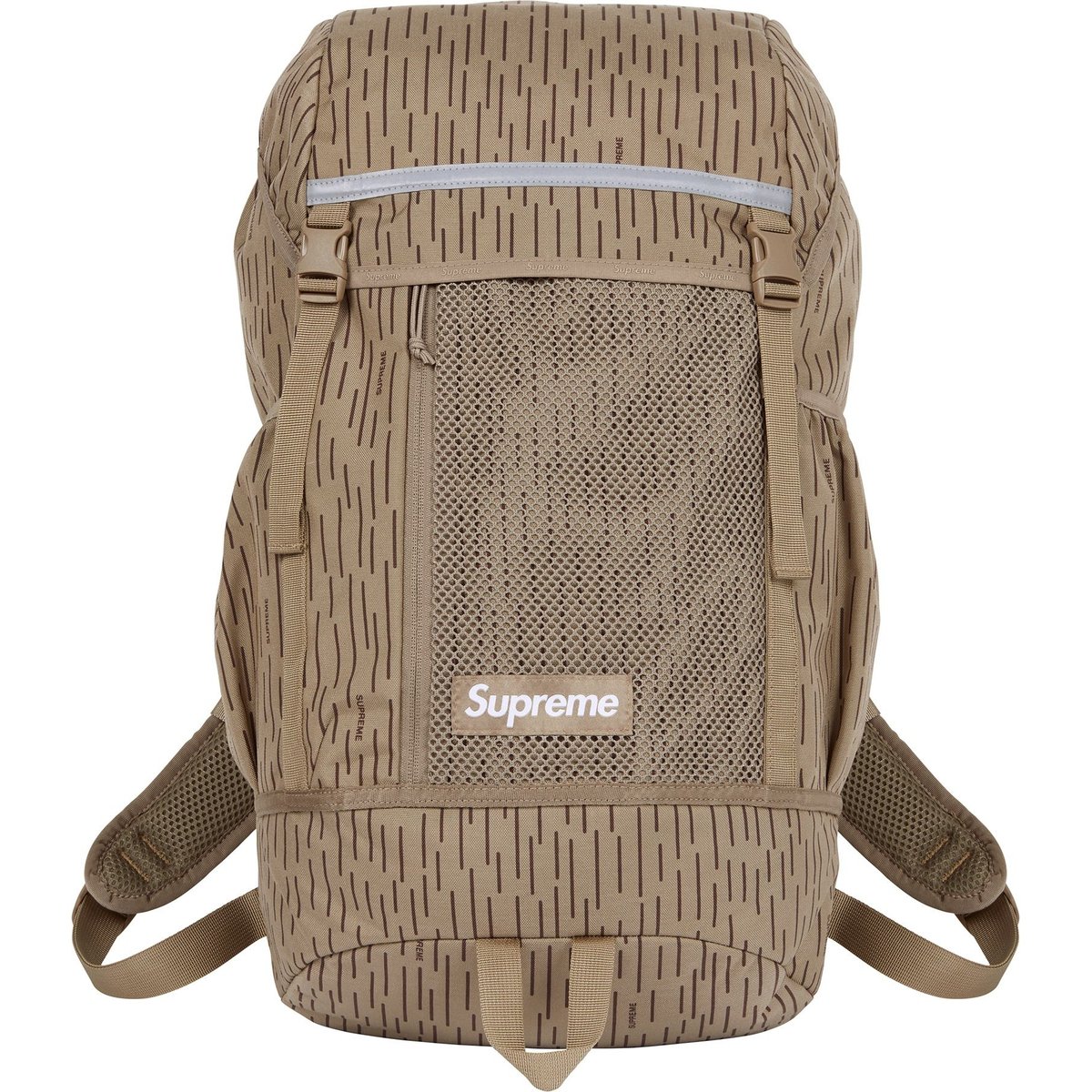 Details on Backpack Tan Raindrop from fall winter
                                                    2024 (Price is $158)