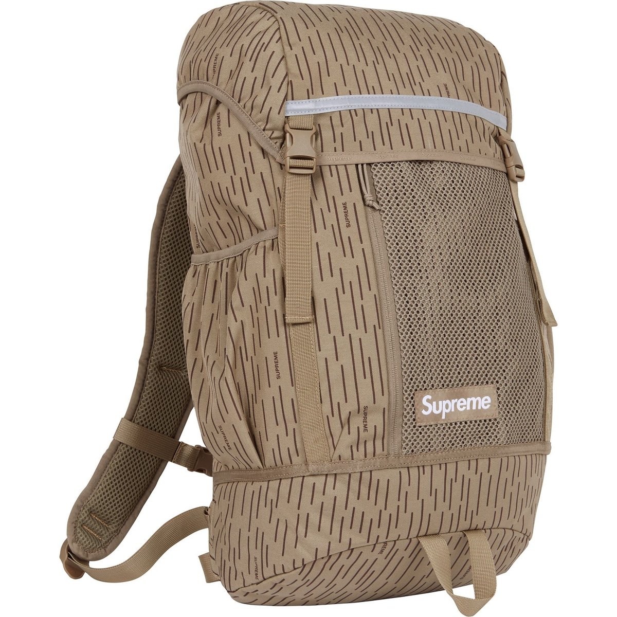 Details on Backpack Tan Raindrop from fall winter
                                                    2024 (Price is $158)