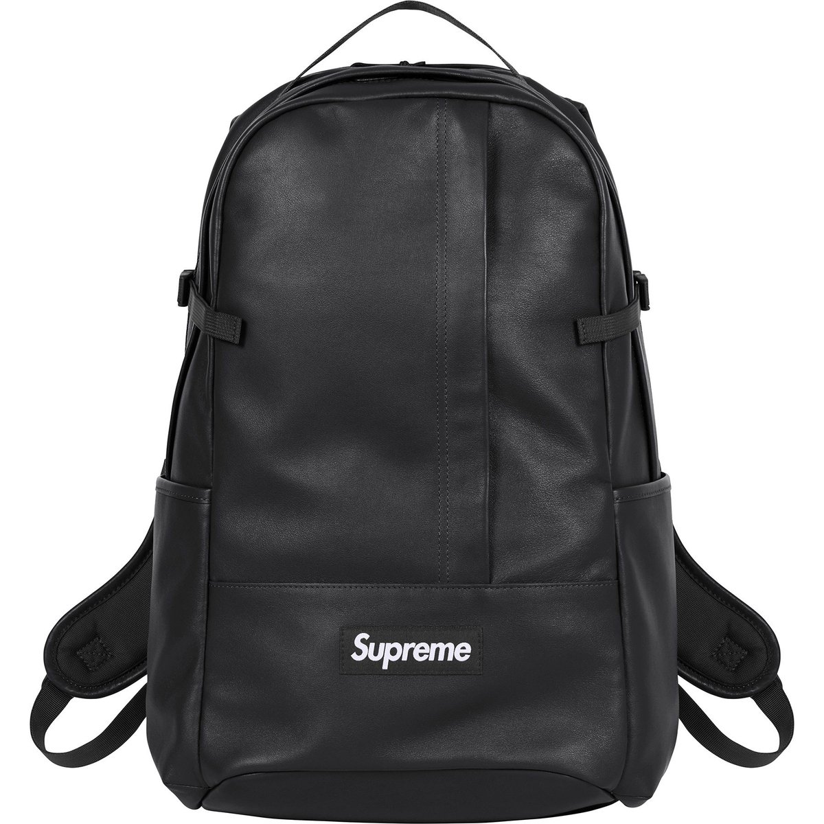 Details on Leather Backpack Black from fall winter
                                                    2024