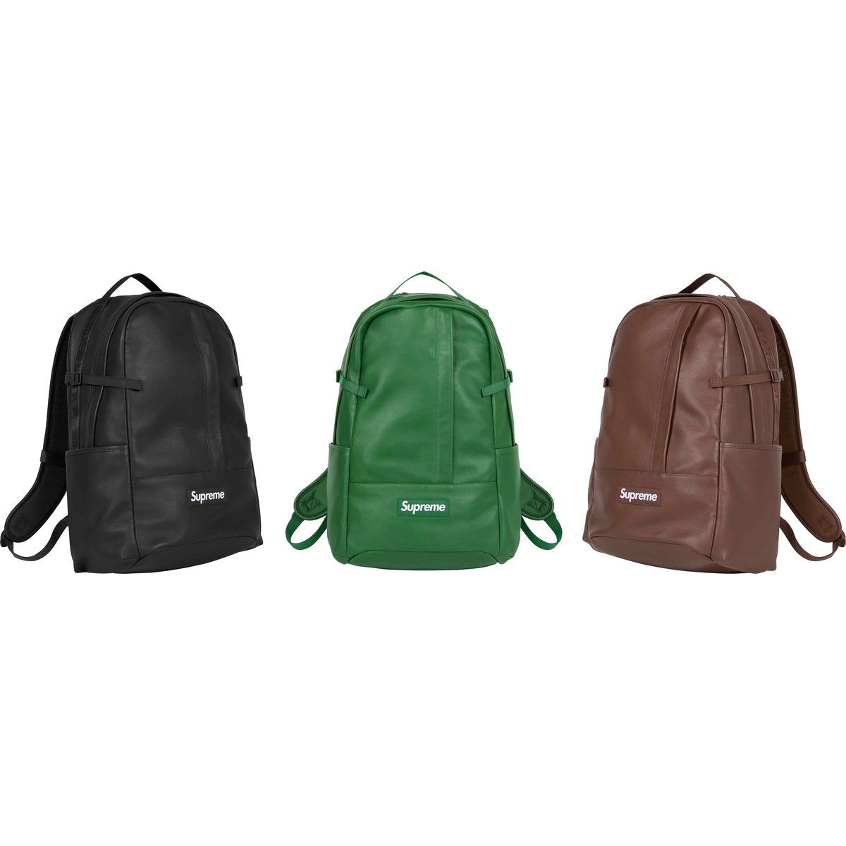 Supreme Leather Backpack for fall winter 24 season