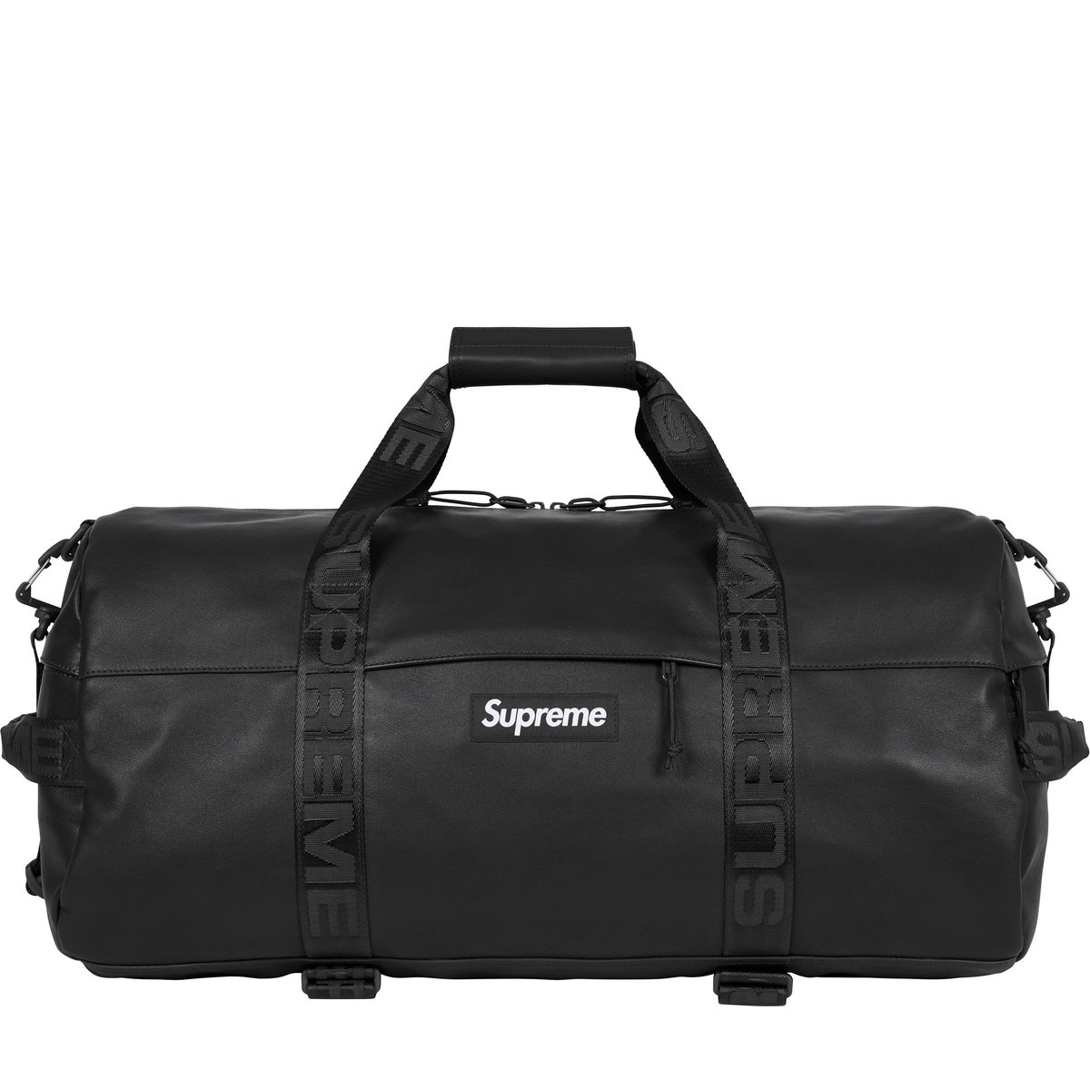 Details on Leather Duffle Bag Black from fall winter
                                                    2024