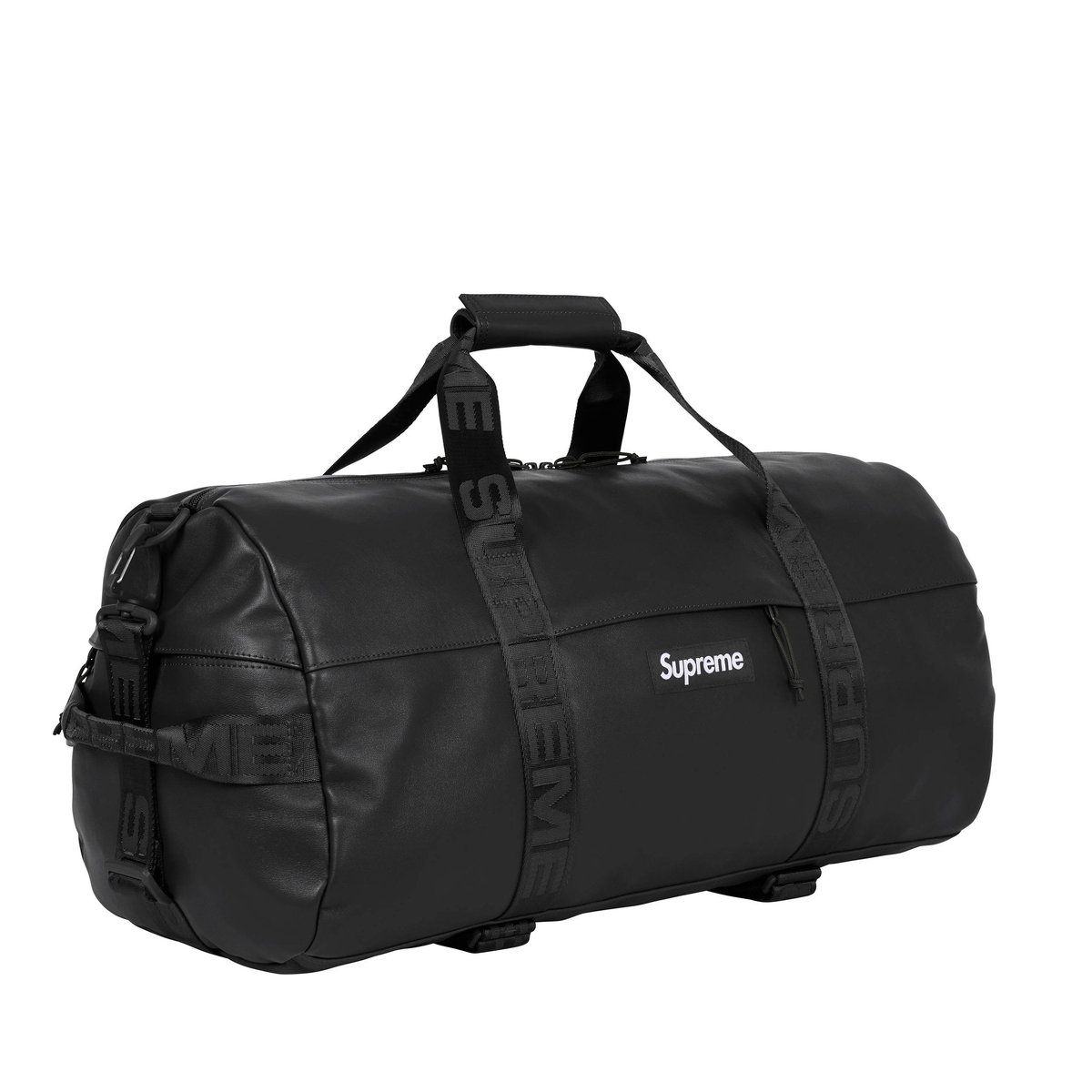 Details on Leather Duffle Bag Black from fall winter
                                                    2024