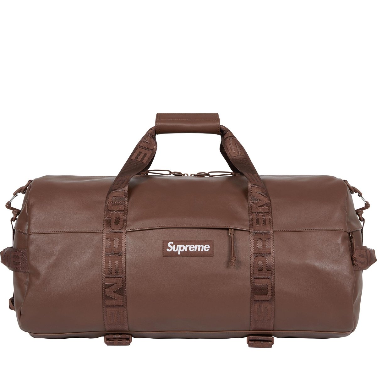 Details on Leather Duffle Bag Brown from fall winter
                                                    2024