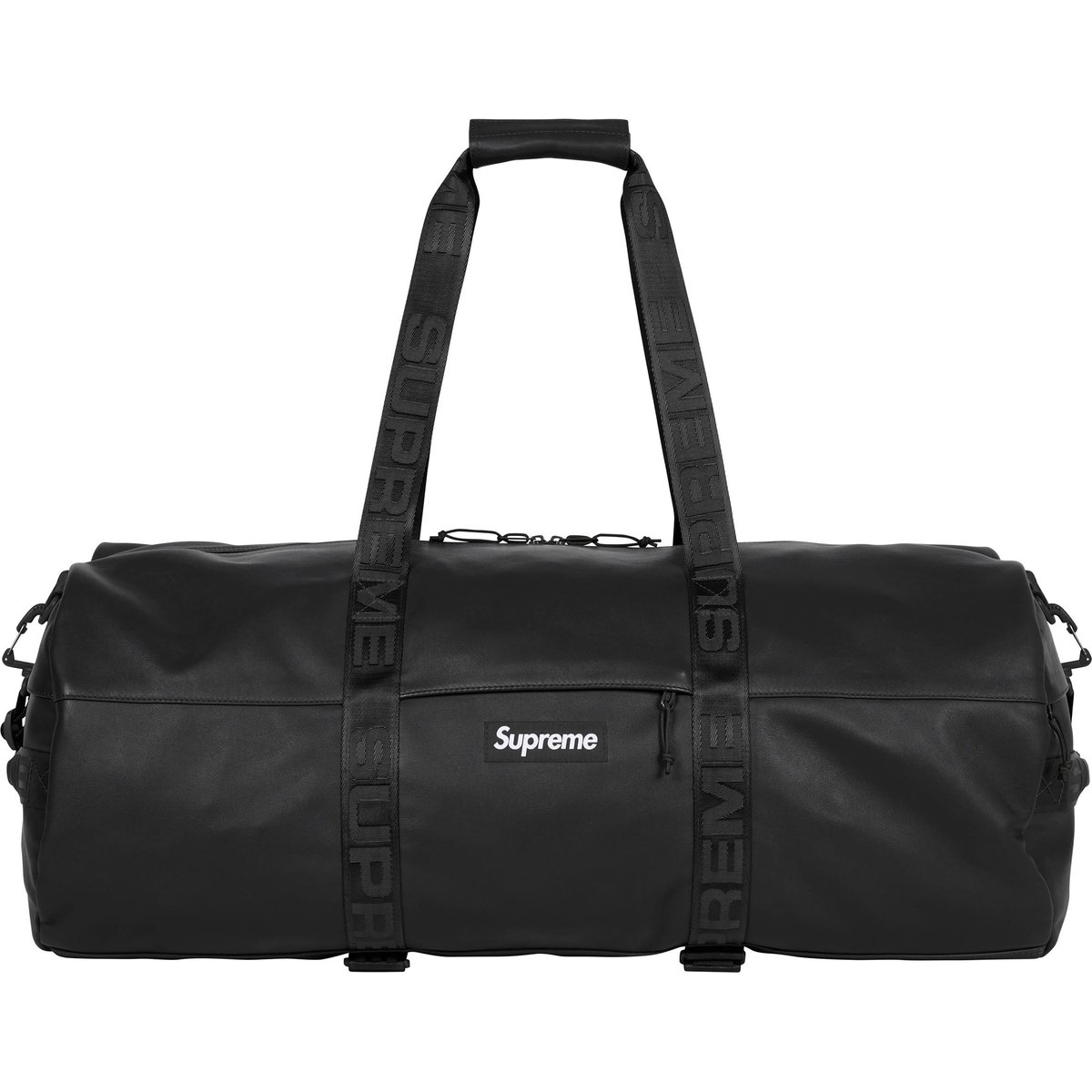 Details on Leather Large Duffle Bag Black from fall winter
                                                    2024