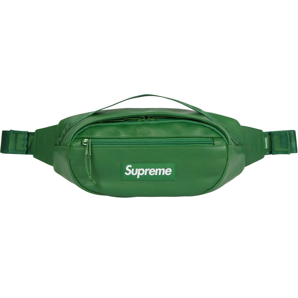 Details on Leather Waist Bag Green from fall winter
                                                    2024