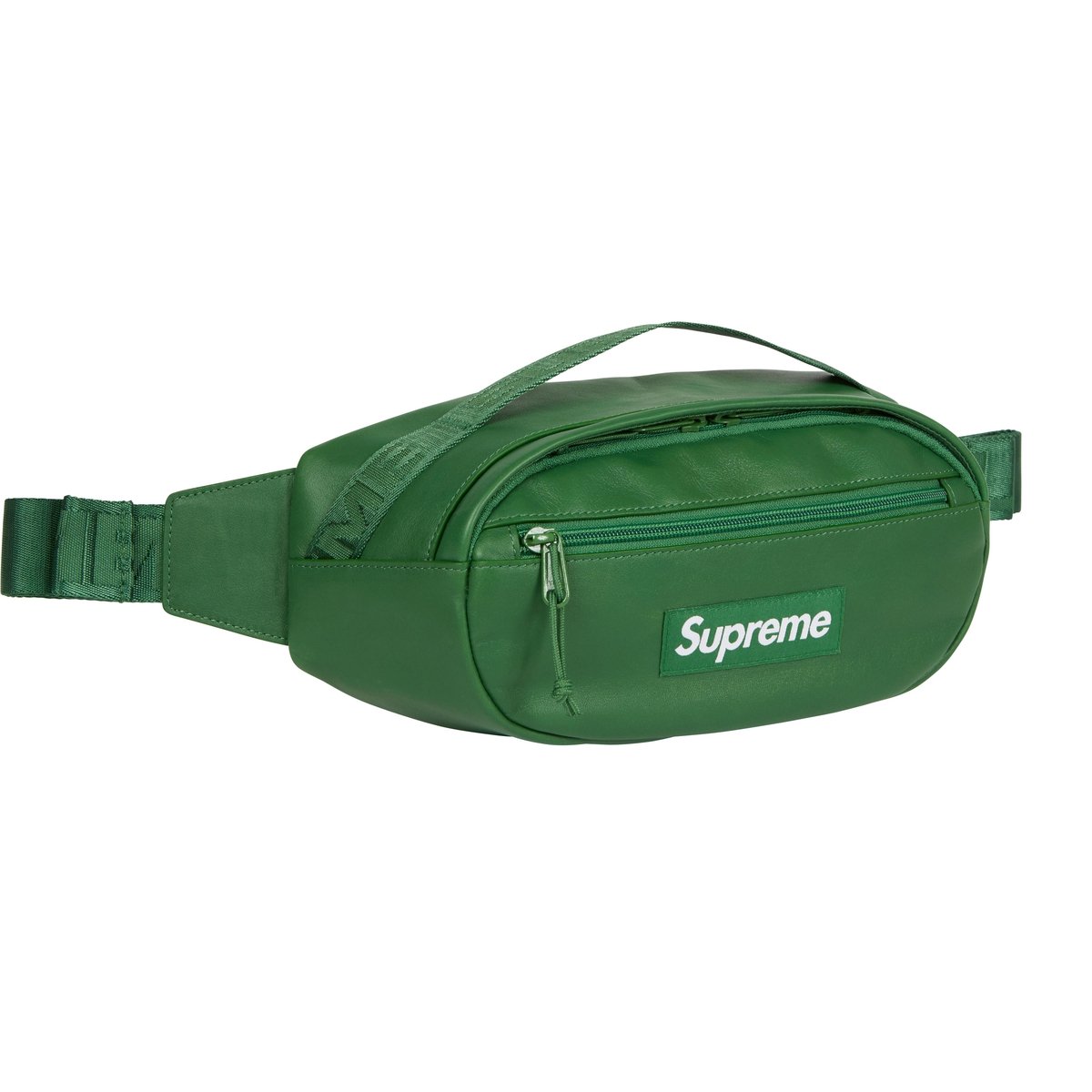 Details on Leather Waist Bag Green from fall winter
                                                    2024