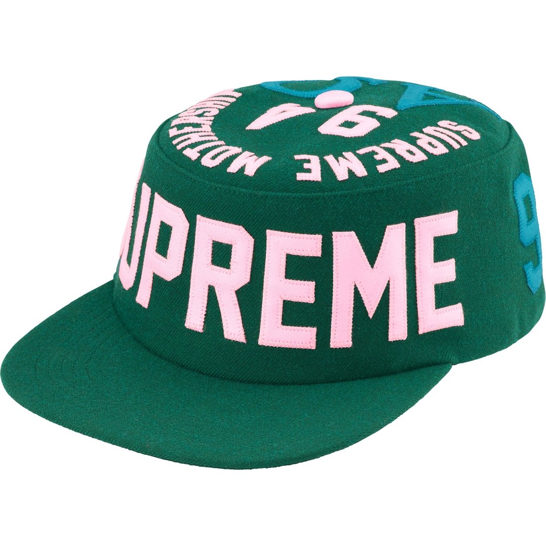 Details on Alpha Omega Pillbox Hat Dark Green from fall winter
                                                    2024 (Price is $58)