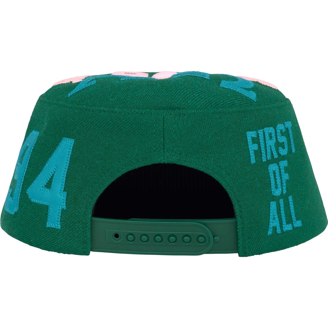 Details on Alpha Omega Pillbox Hat Dark Green from fall winter
                                                    2024 (Price is $58)