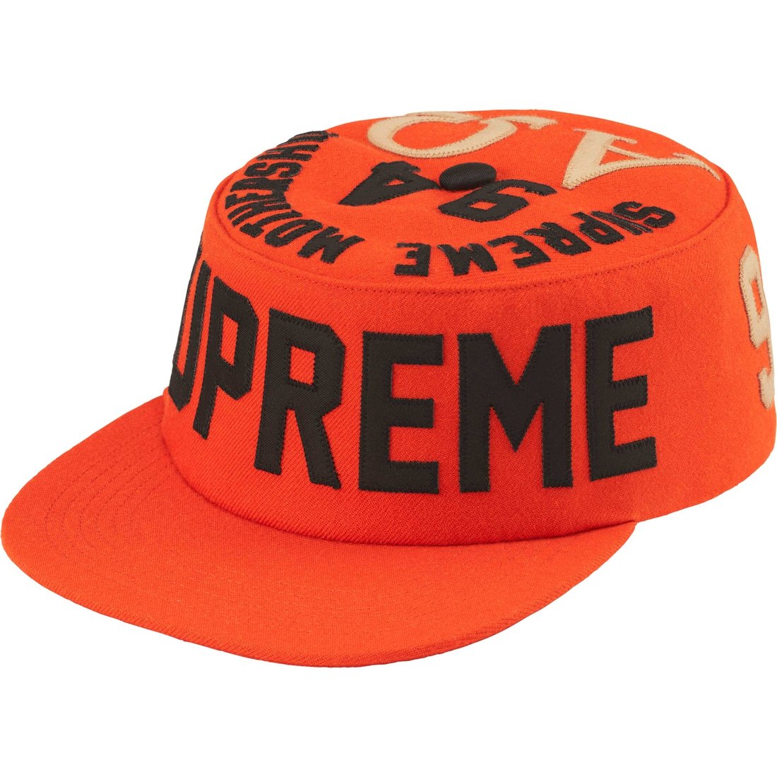 Details on Alpha Omega Pillbox Hat Orange from fall winter
                                                    2024 (Price is $58)