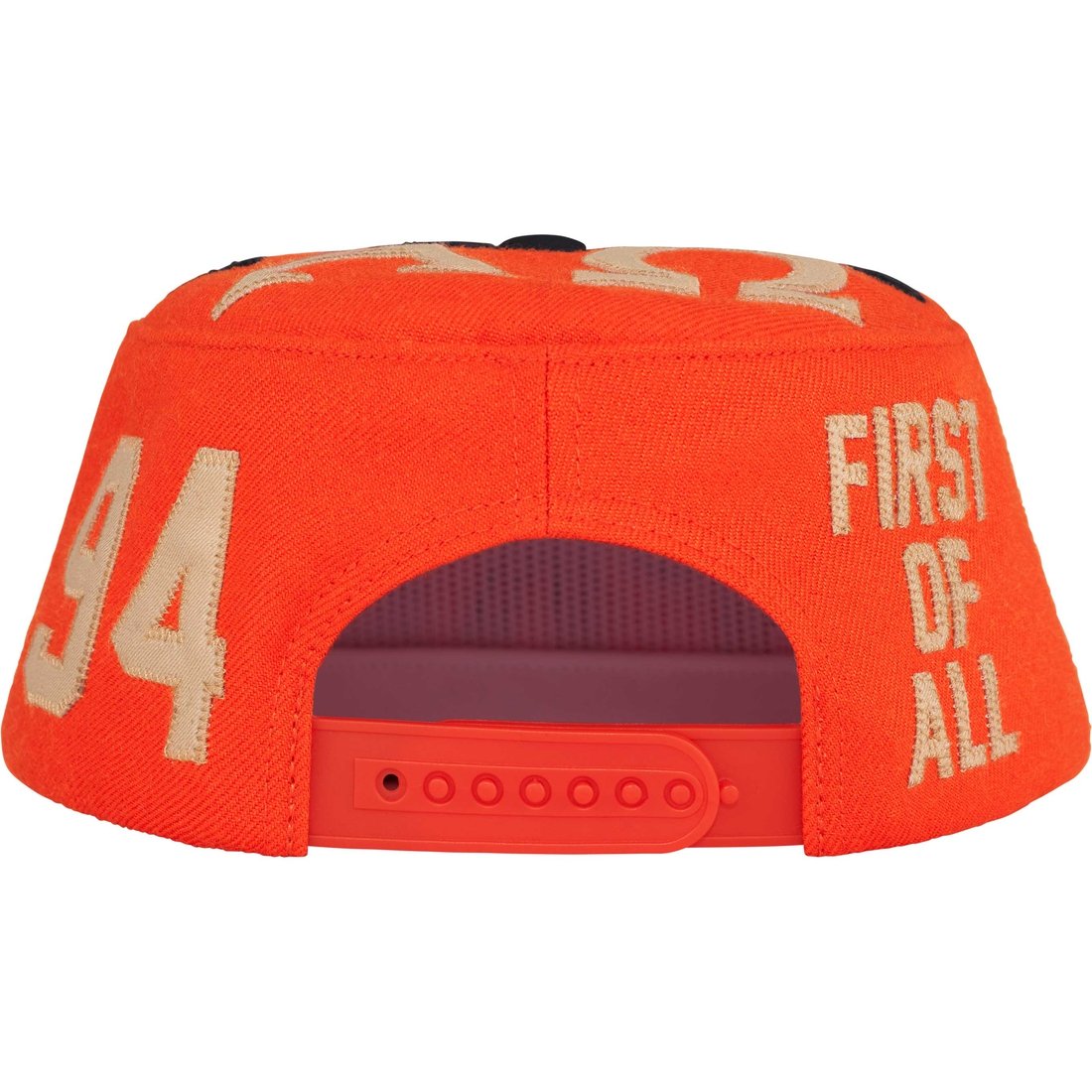 Details on Alpha Omega Pillbox Hat Orange from fall winter
                                                    2024 (Price is $58)