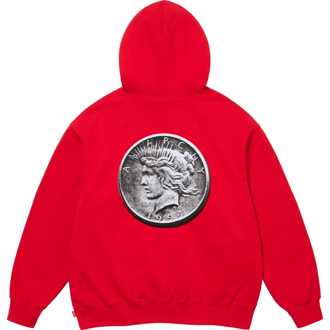 Details on Anarchy Hooded Sweatshirt Red from fall winter
                                                    2024 (Price is $158)