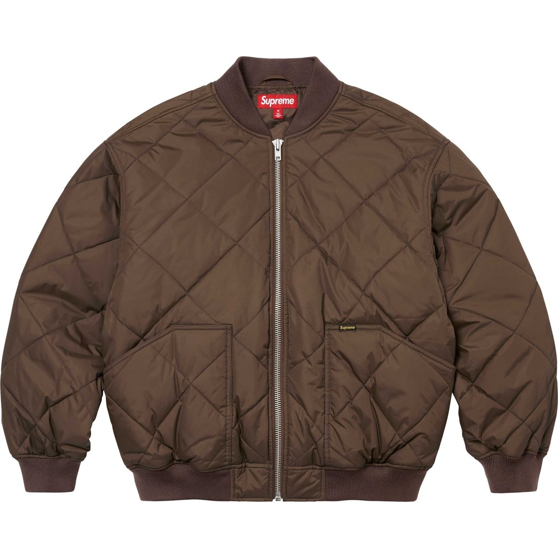 Details on AOI Quilted Work Jacket Brown from fall winter
                                                    2024 (Price is $328)