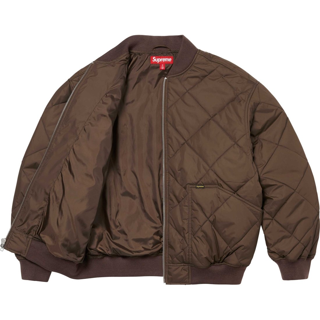 Details on AOI Quilted Work Jacket Brown from fall winter
                                                    2024 (Price is $328)