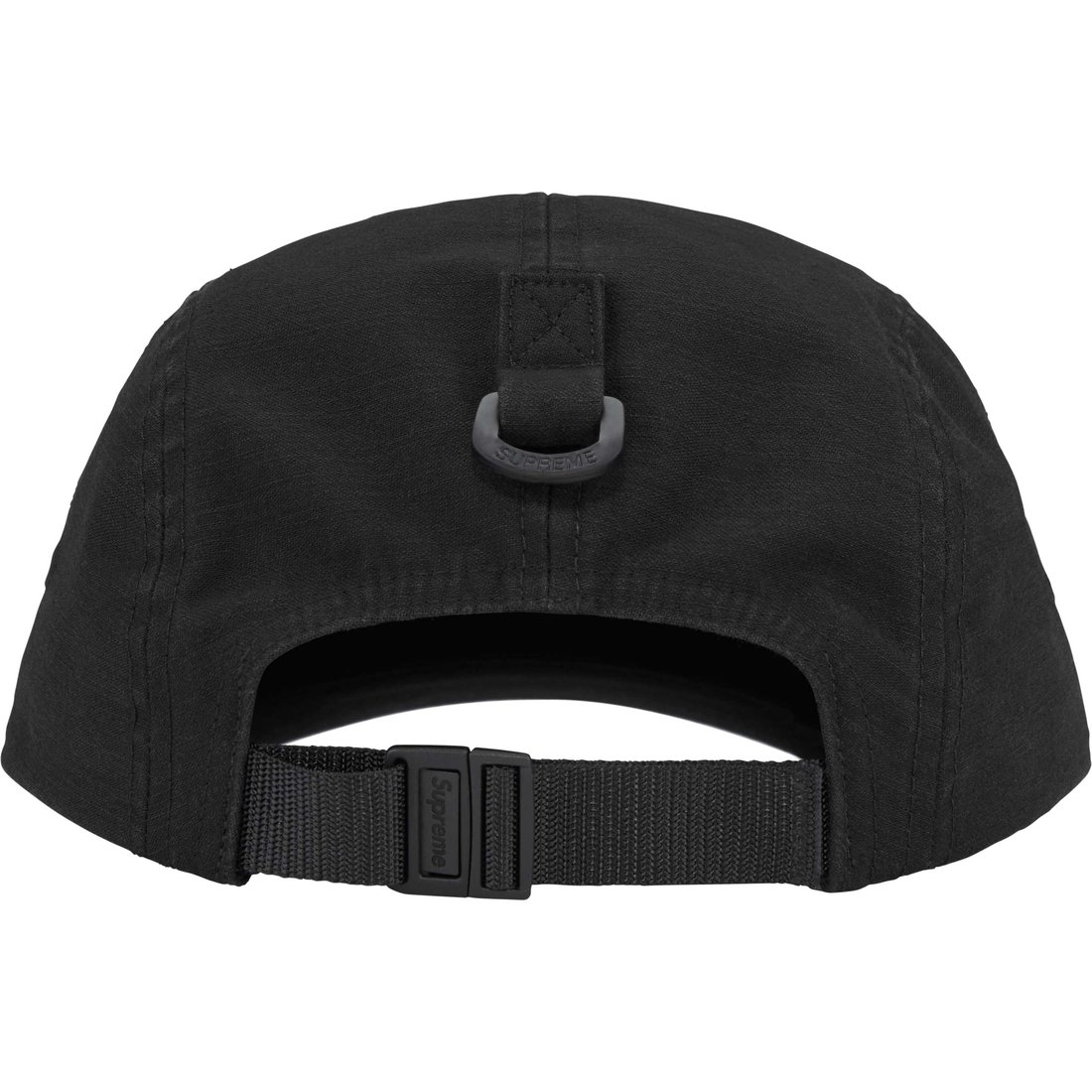 Details on Arabic Label Camp Cap Black from fall winter
                                                    2024 (Price is $48)