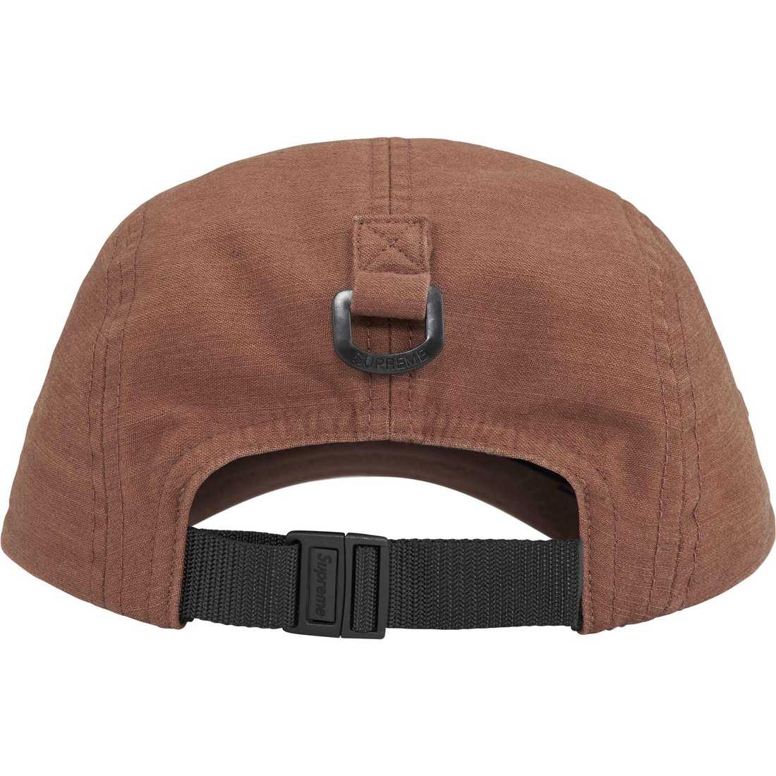 Details on Arabic Label Camp Cap Brown from fall winter
                                                    2024 (Price is $48)