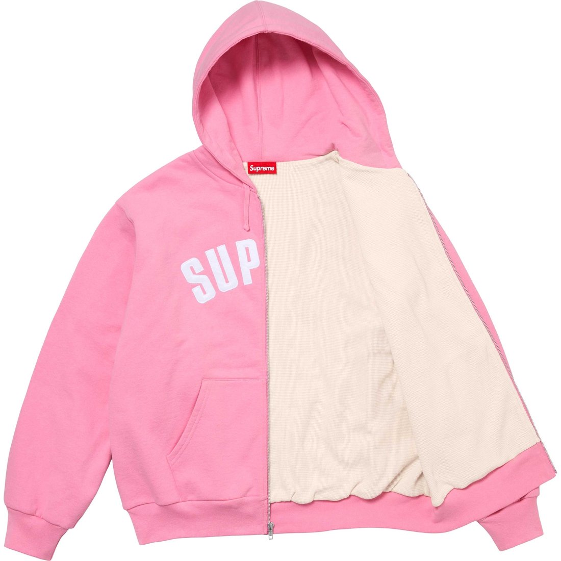 Details on Arc Thermal Lined Zip Up Hooded Sweatshirt Pink from fall winter
                                                    2024 (Price is $198)