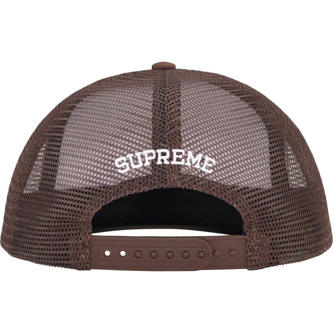 Details on Authorized Mesh Back 5-Panel Brown from fall winter
                                                    2024 (Price is $48)