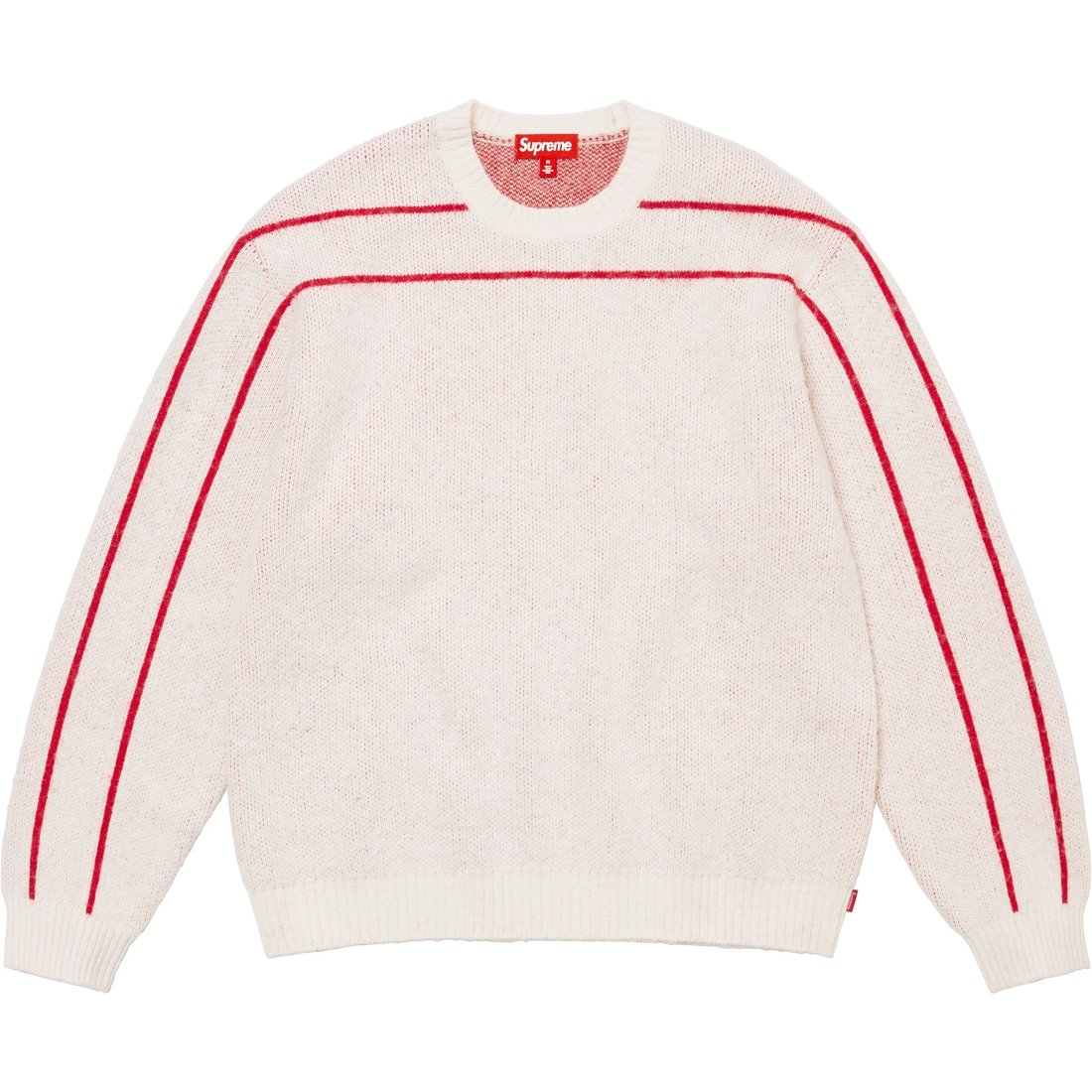 Details on Back Stripe Sweater White from fall winter
                                                    2024 (Price is $158)