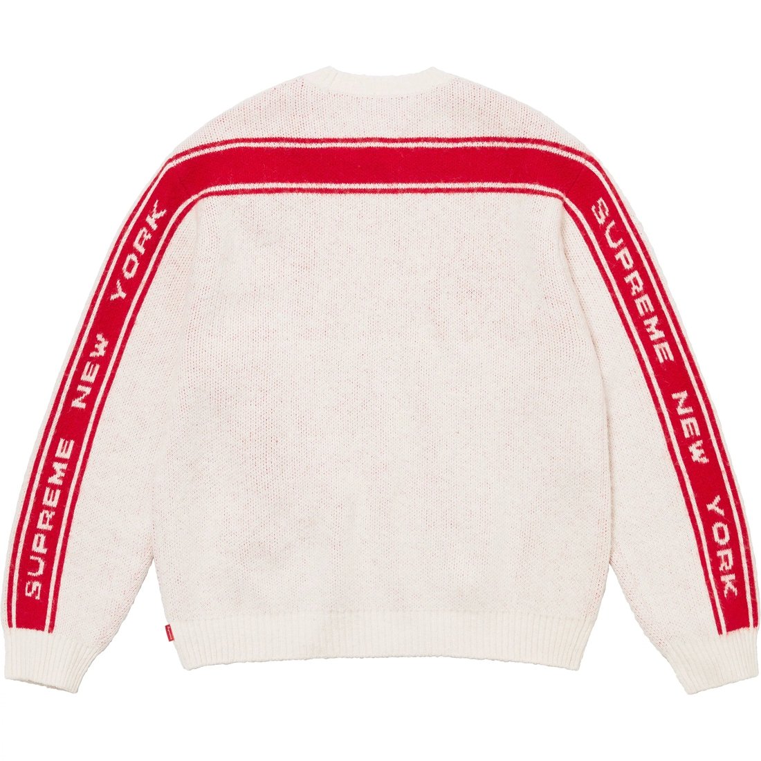 Details on Back Stripe Sweater White from fall winter
                                                    2024 (Price is $158)