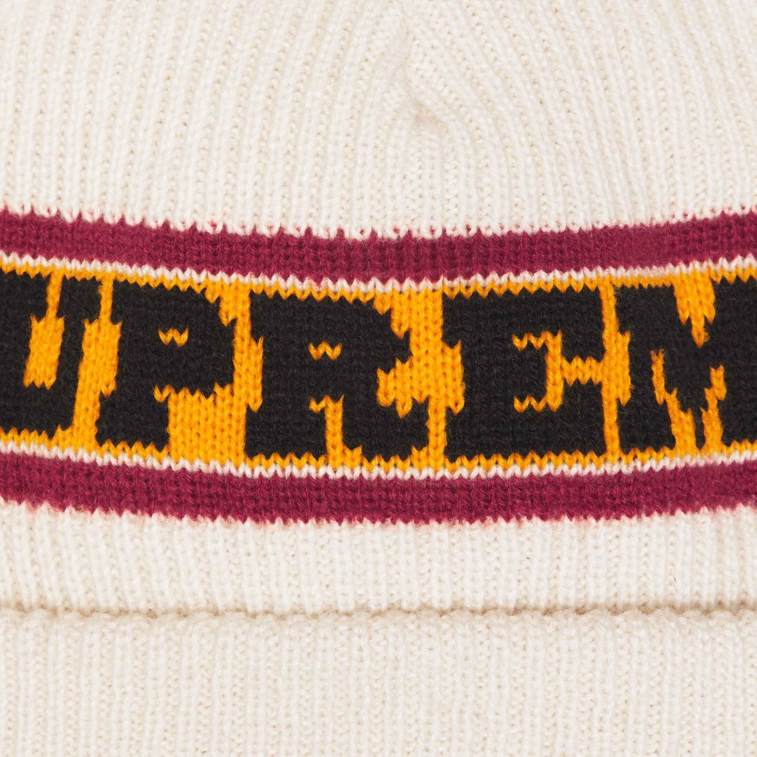 Details on Big Stripe Beanie Natural from fall winter
                                                    2024 (Price is $40)