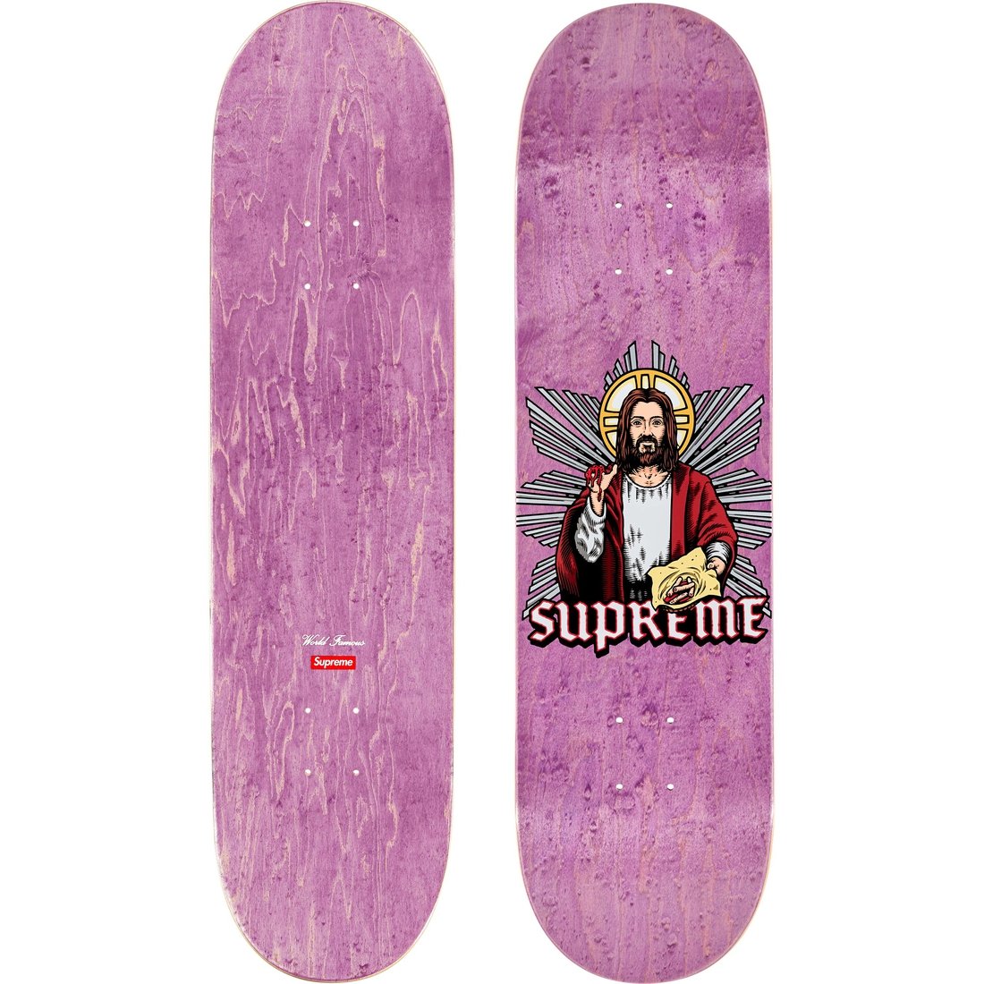 Details on Blood And Body Skateboard Purple - 8.25" x 32" from fall winter
                                                    2024 (Price is $60)