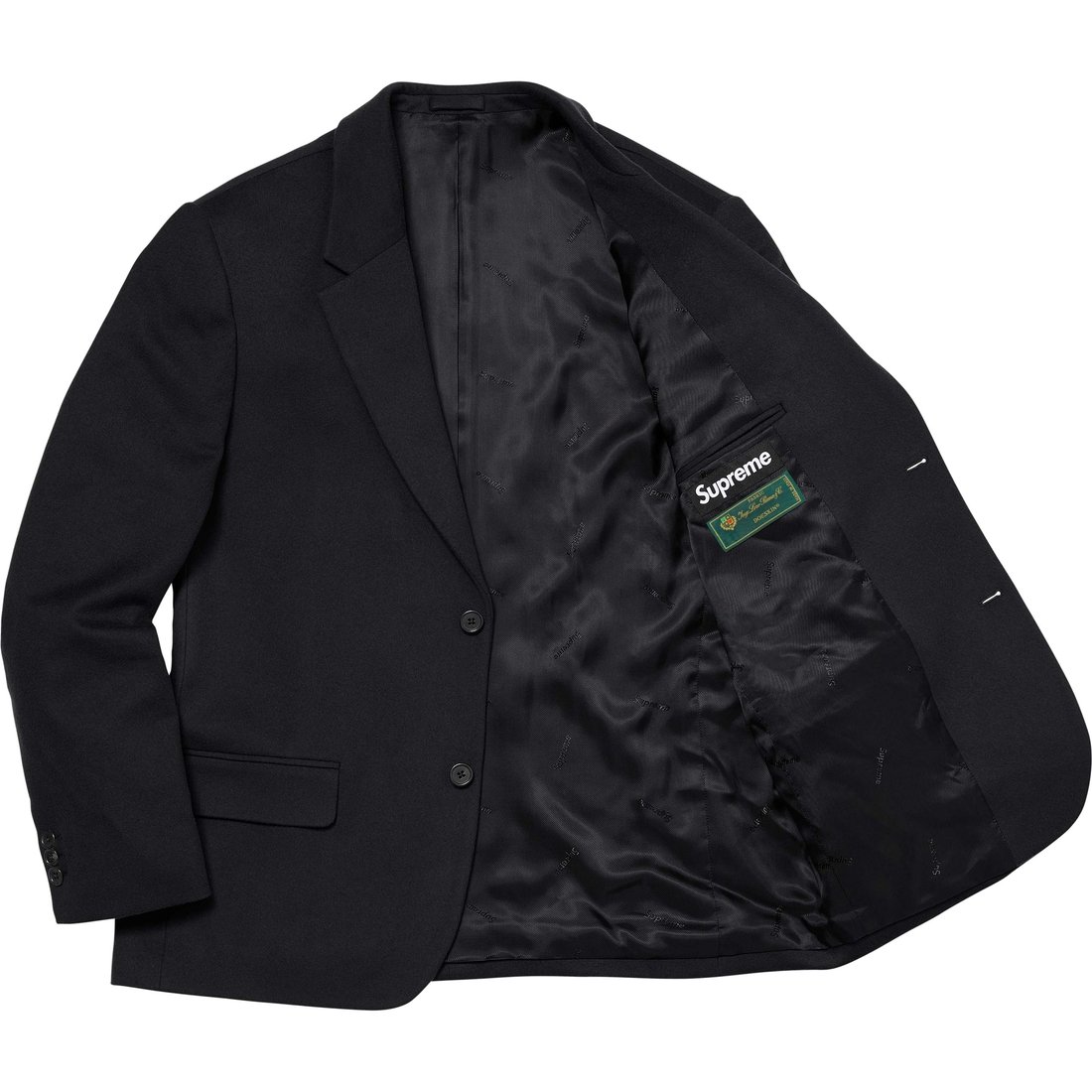 Details on Brushed Wool Suit Black from fall winter
                                                    2024 (Price is $798)