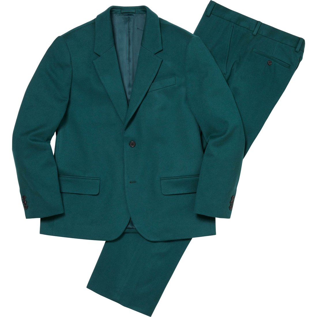 Details on Brushed Wool Suit Teal from fall winter
                                                    2024 (Price is $798)