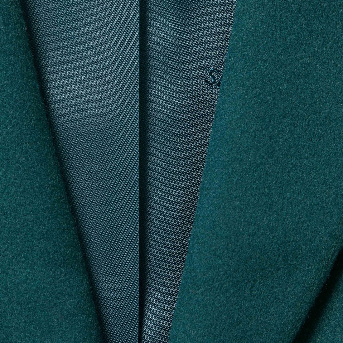 Details on Brushed Wool Suit Teal from fall winter
                                                    2024 (Price is $798)