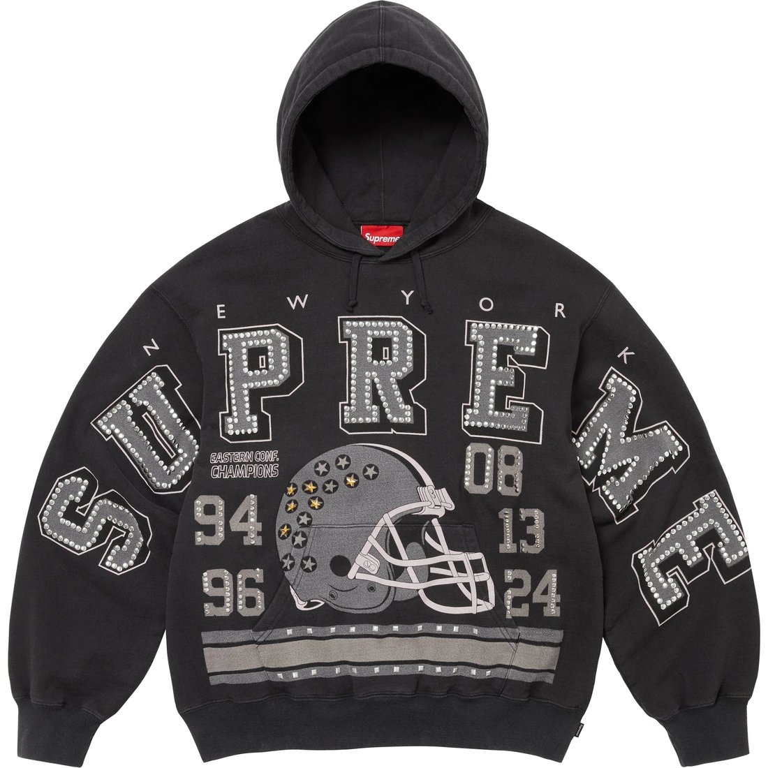 Details on Champions Studded Hooded Sweatshirt Black from fall winter
                                                    2024 (Price is $188)